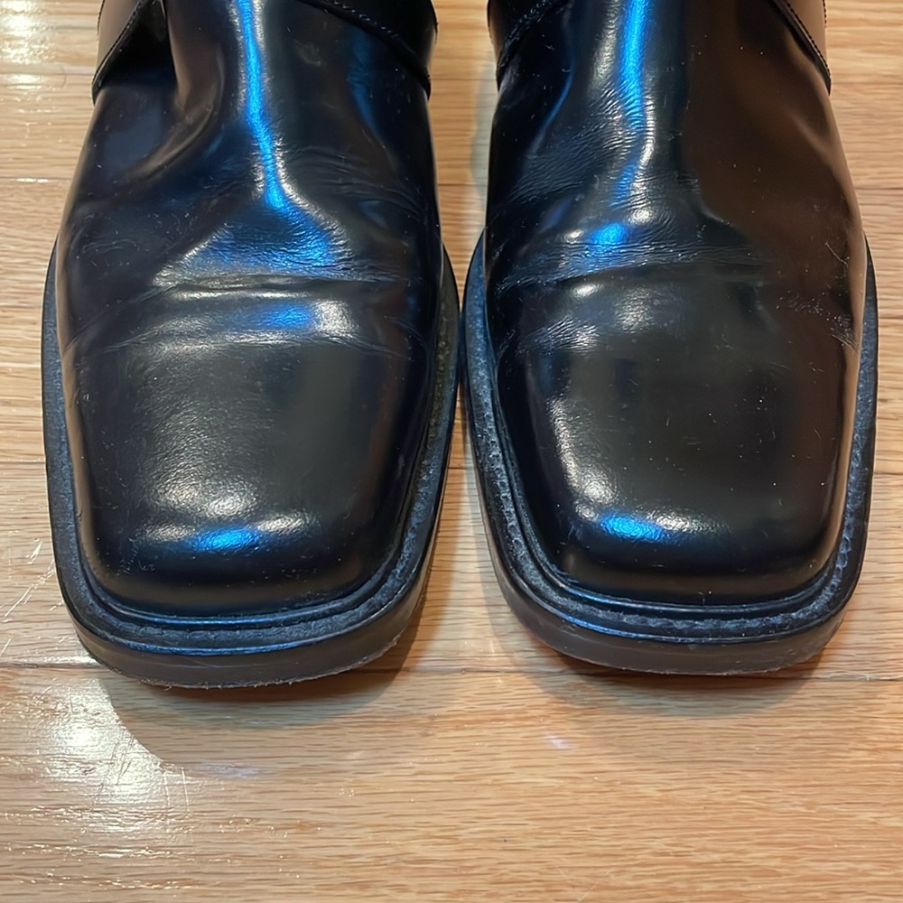 Kenneth Cole Itailian Men’s black leather boots - Picture 3 of 15